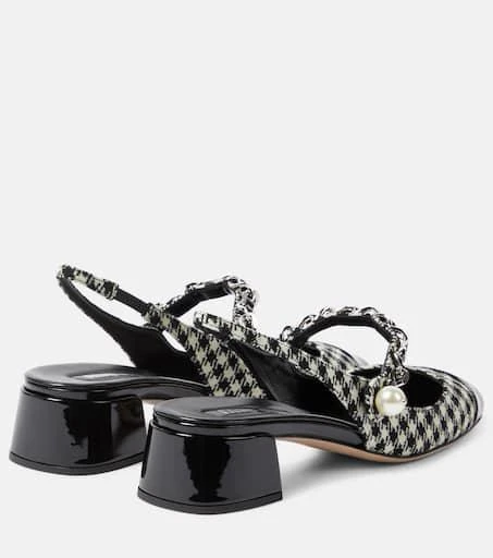 Miu Miu Gingham slingback pumps 3