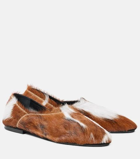 Jil Sander Calf hair slip-on shoes 1