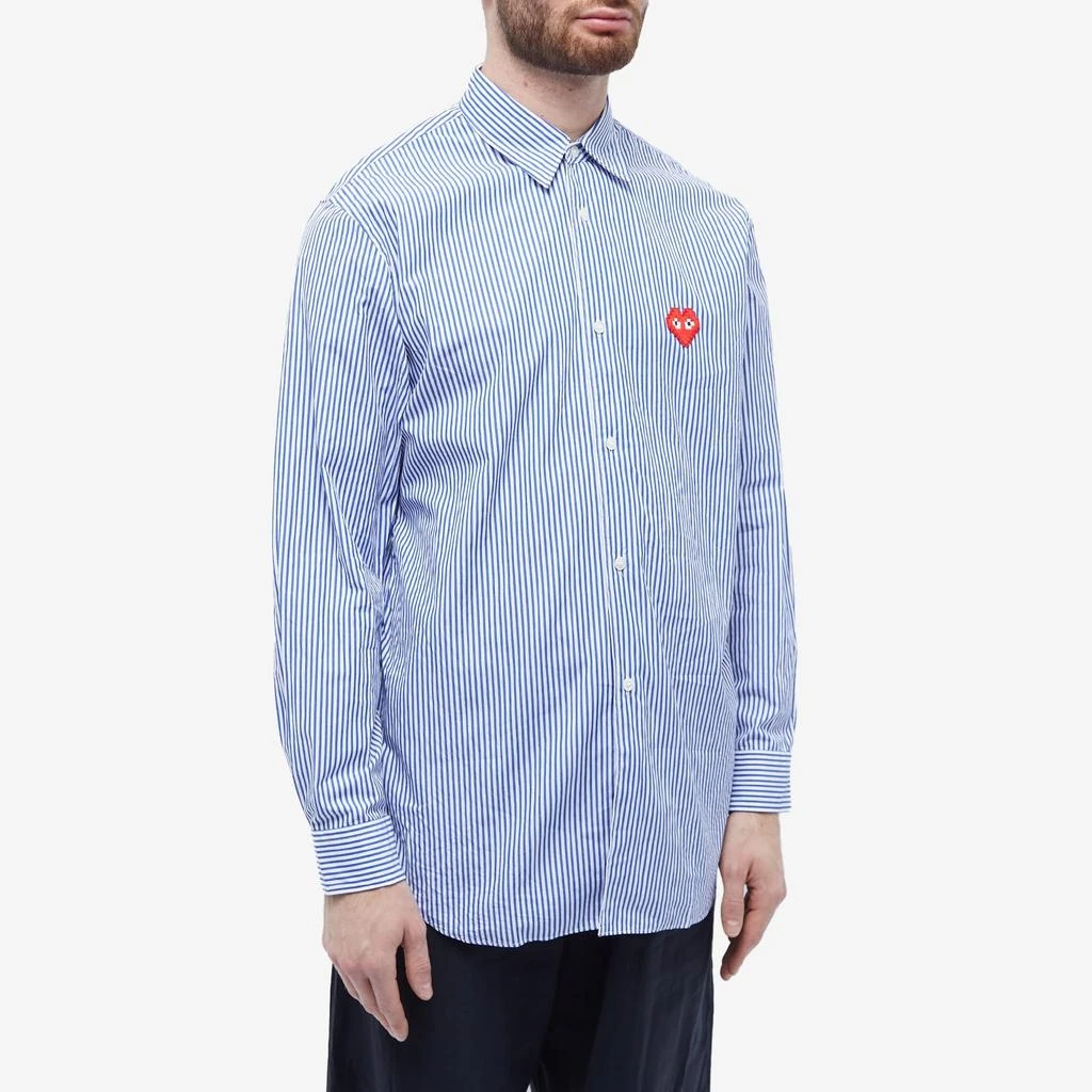 Comme des Garcons Comme des Garçons Play Invader Heart Striped Shirt 2