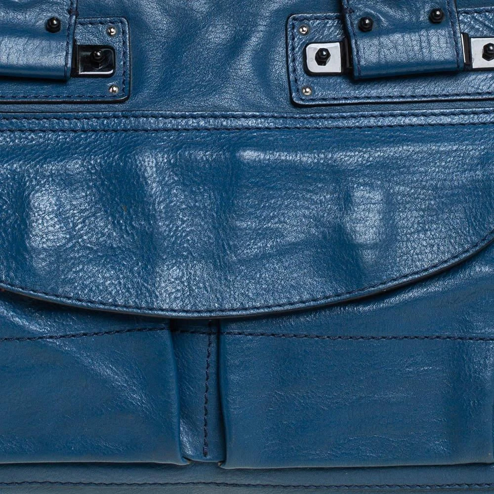 Chloé Chloe Blue Leather Tracy Satchel 5
