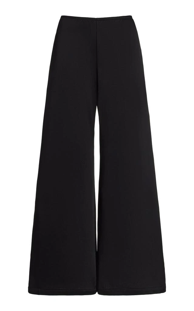 Leset Leset - Barb Satin Wide-Leg Pants - Black - XS - Moda Operandi 1