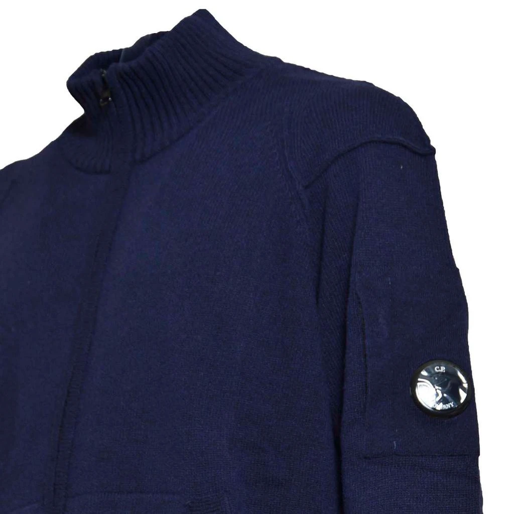C.P. Company C.P. Company Lens Detailed Zip-Up Knitted Cardigan 3