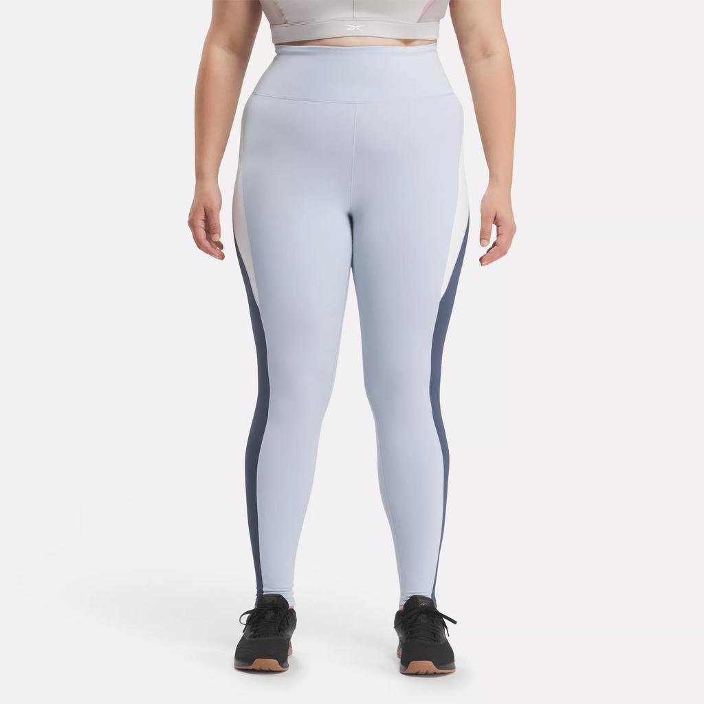 Reebok Women's Lux High-Rise Colorblock Leggings (Plus Size)