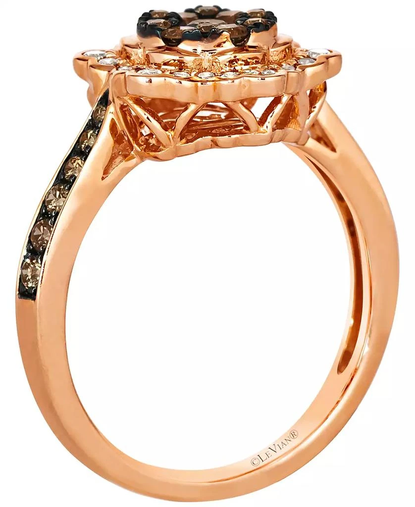 Le Vian Chocolate Diamond (0.58 ct. t.w.) and Nude Diamond (0.23 ct. t.w.) Ring in 14k Strawberry Gold 2