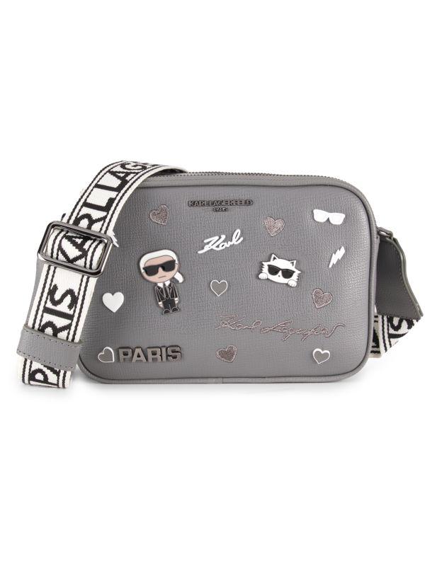 Karl Lagerfeld Paris Maybelle Charm Logo Camera Bag