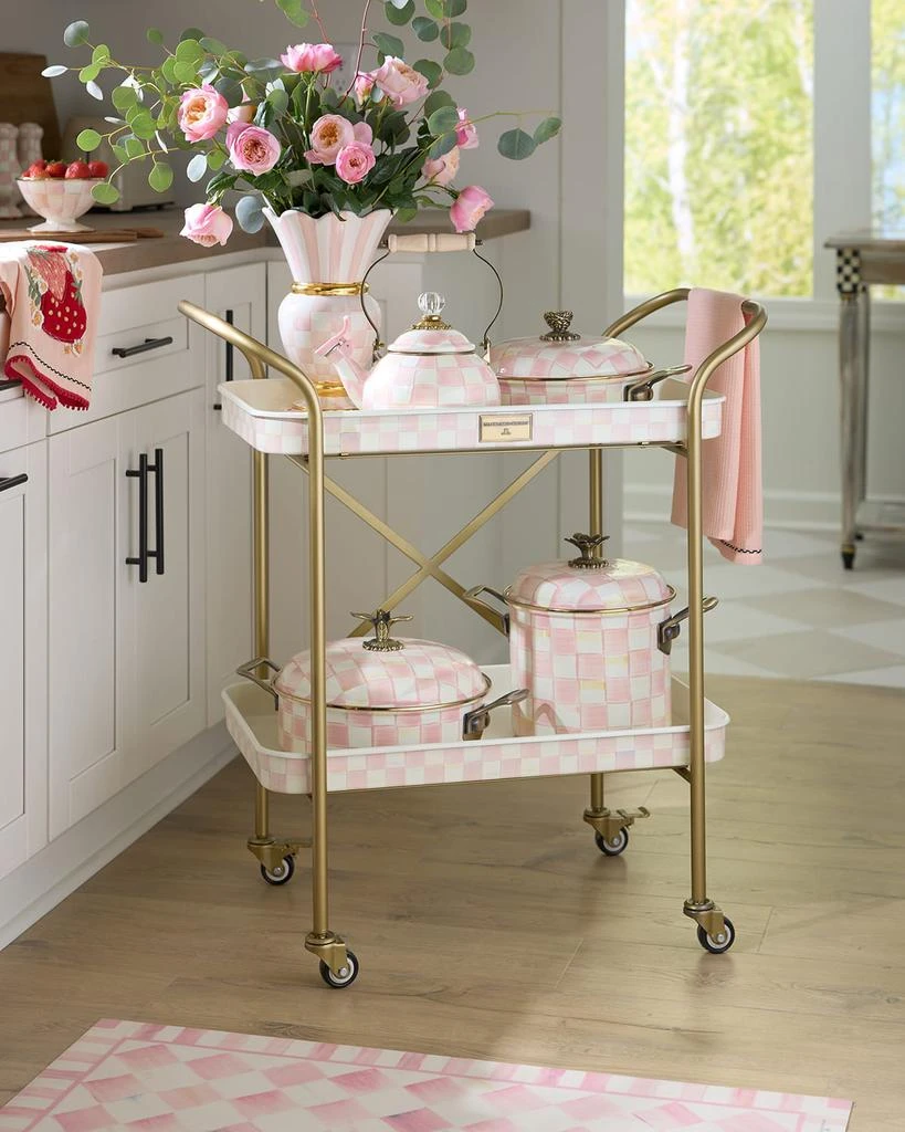 MacKenzie-Childs Rosy Check Whistling Tea Kettle 2