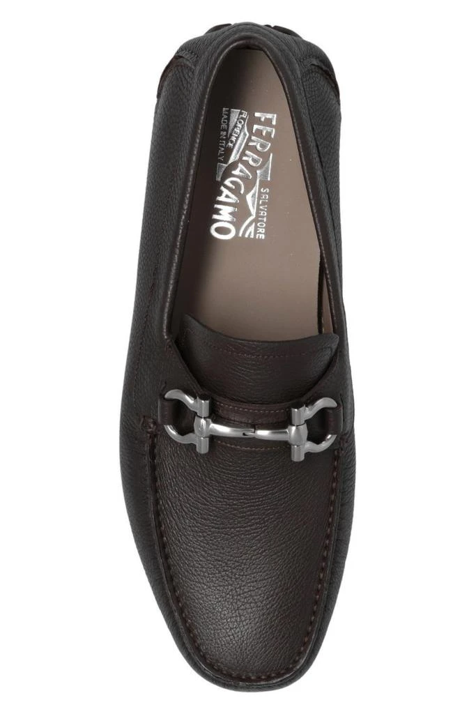 Salvatore Ferragamo Ferragamo Gancini Ornament Square-Toe Loafers 4