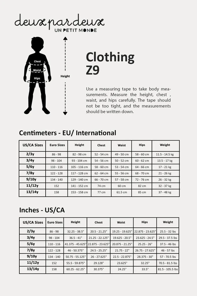 Deux par Deux Swim Trunks Blue Waves Print 6