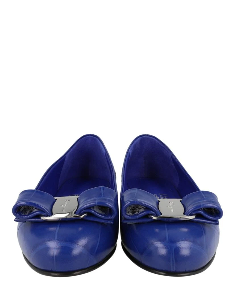 Salvatore Ferragamo Varina Croc Ballet Flats 5