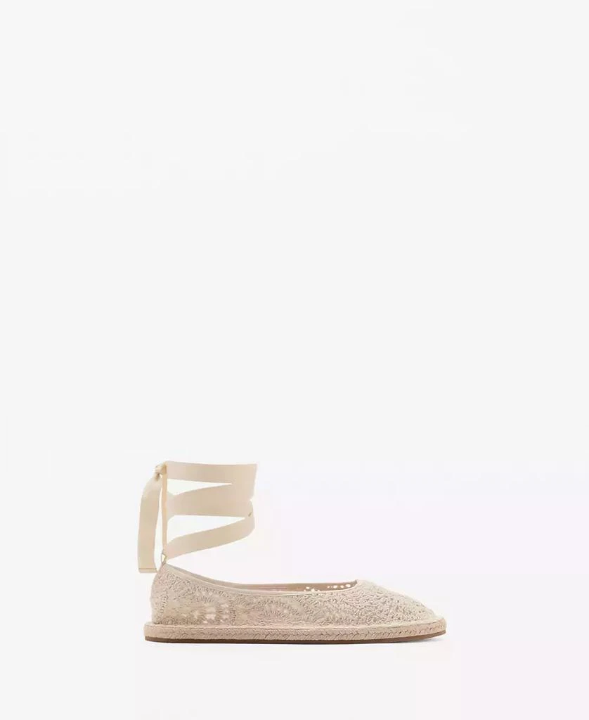Mango Women's Crochet Ballet Flats 1