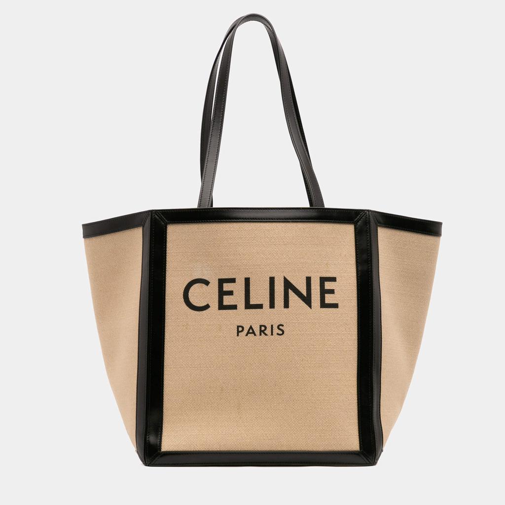 CELINE Cabas Micro Triomphe Canvas & Leather Tote – On Sale CELINE Cabas Micro Triomphe Canvas & Leather Tote – On Sale