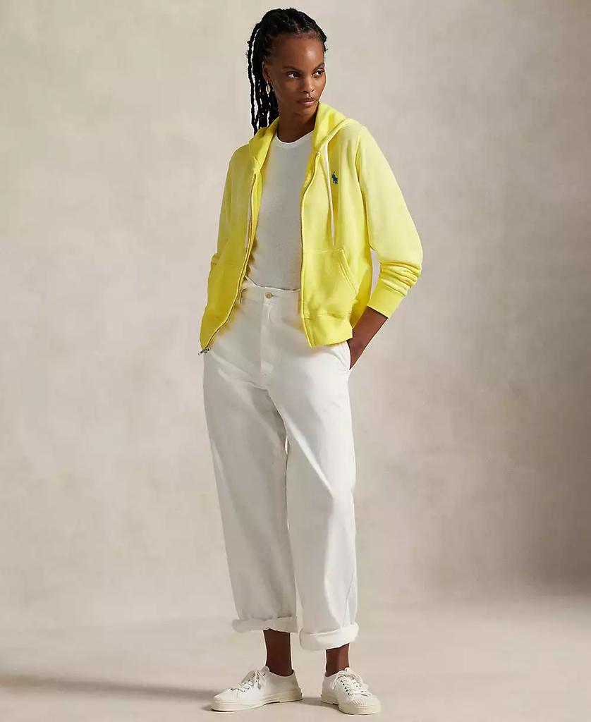 Ralph Lauren Women's Lightweight Fleece Full-Zip Hoodie Sweatshirt