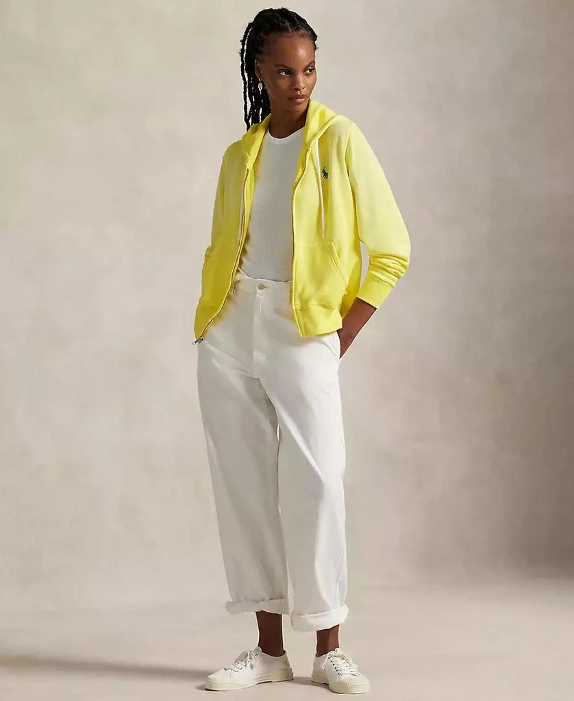 Ralph Lauren Women's Lightweight Fleece Full-Zip Hoodie Sweatshirt 2