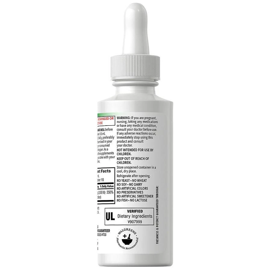Walgreens Free & Pure Liquid D3 6