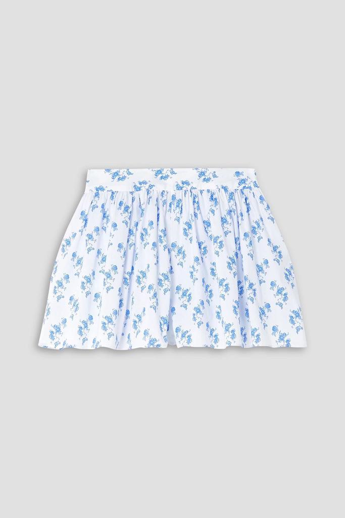 CAROLINE CONSTAS Teagen floral-print cotton-blend poplin shorts