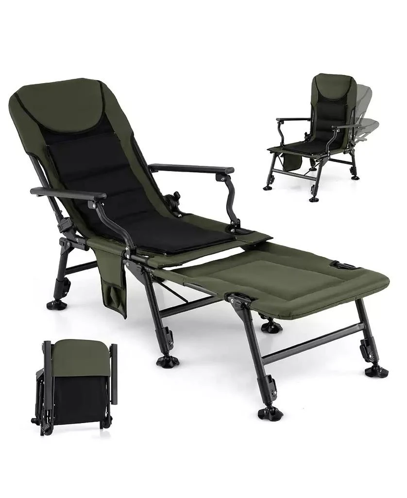 Mecale Oversized Folding Detachable Footrest, Heavy-Duty Outdoor Seat Fishing Chair