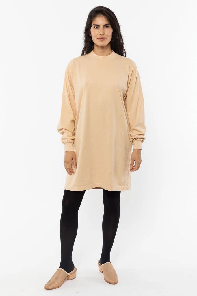 Los Angeles Apparel 1837GD - Long Sleeve Garment Dye Mockneck Dress 17