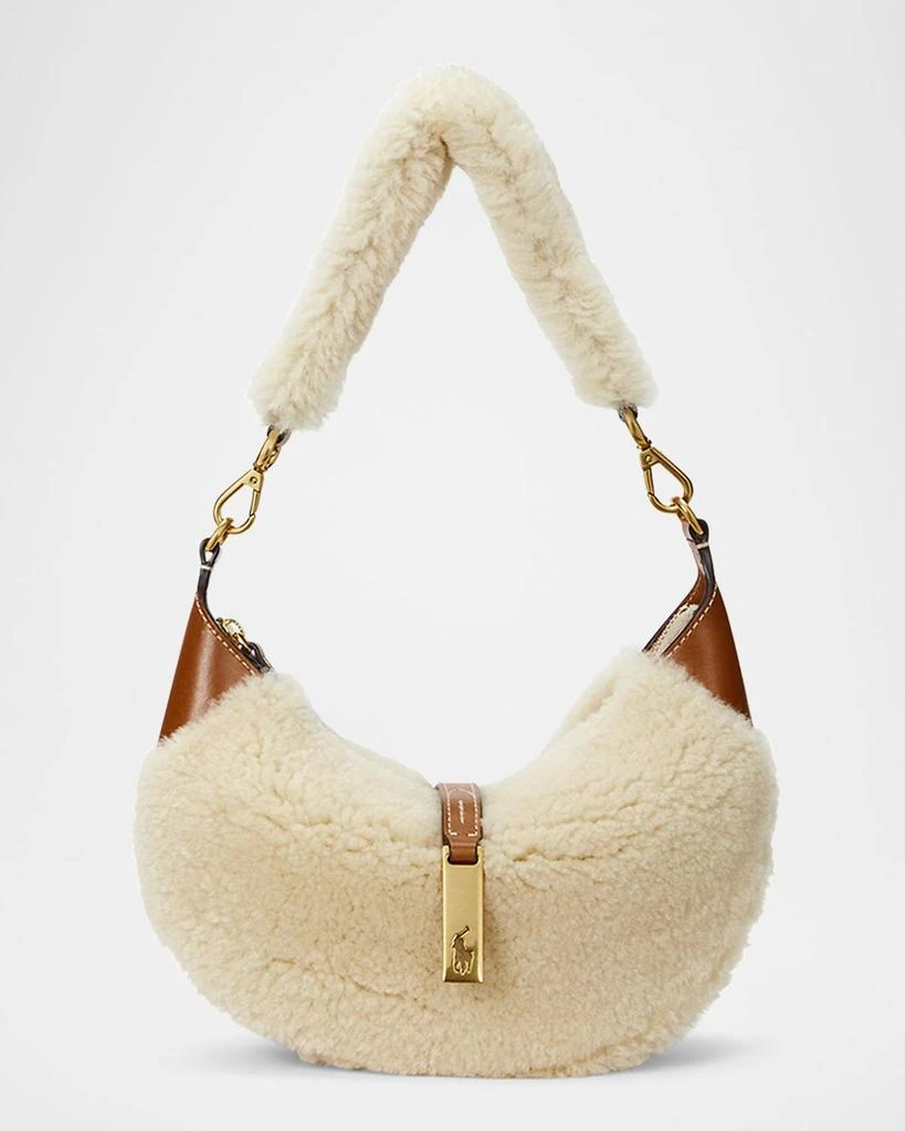 Ralph Lauren Polo ID Mini Shearling Shoulder Bag 1