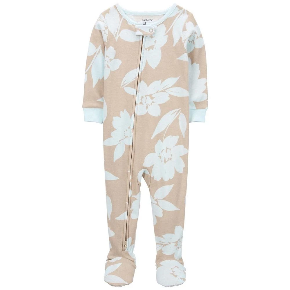 Carter's Baby Girls One Piece Floral 100% Snug Fit Cotton Footie Pajamas 1
