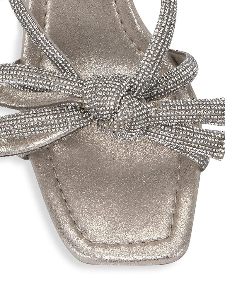 Loeffler Randall Bow Embellished Suede Mules 4