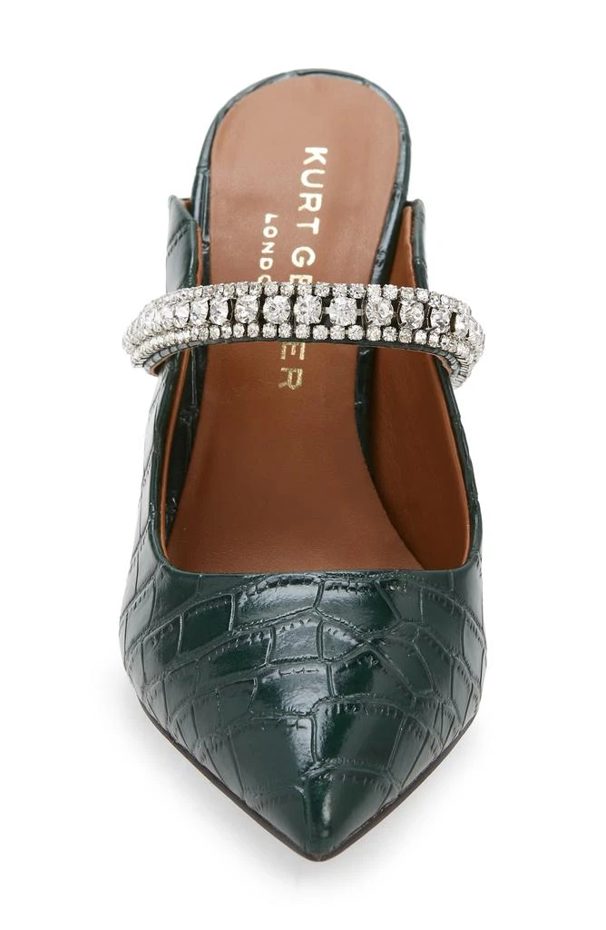 Kurt Geiger Duke Crystal Strap Pointed Toe Mule 4