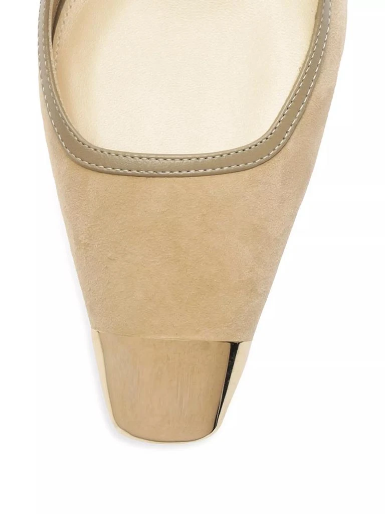 Alexandre Birman Olivia 85MM Suede Cap-Toe Pumps 5