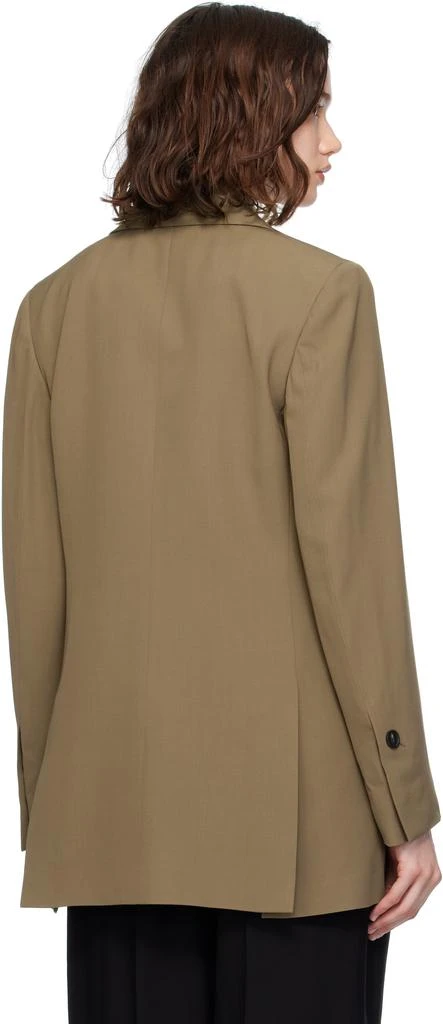 Salvatore Ferragamo Khaki Single Breasted Blazer 3