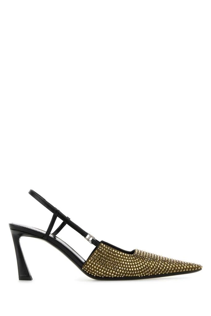 Yves Saint Laurent Embellished Satin Andree 70 Pumps 1