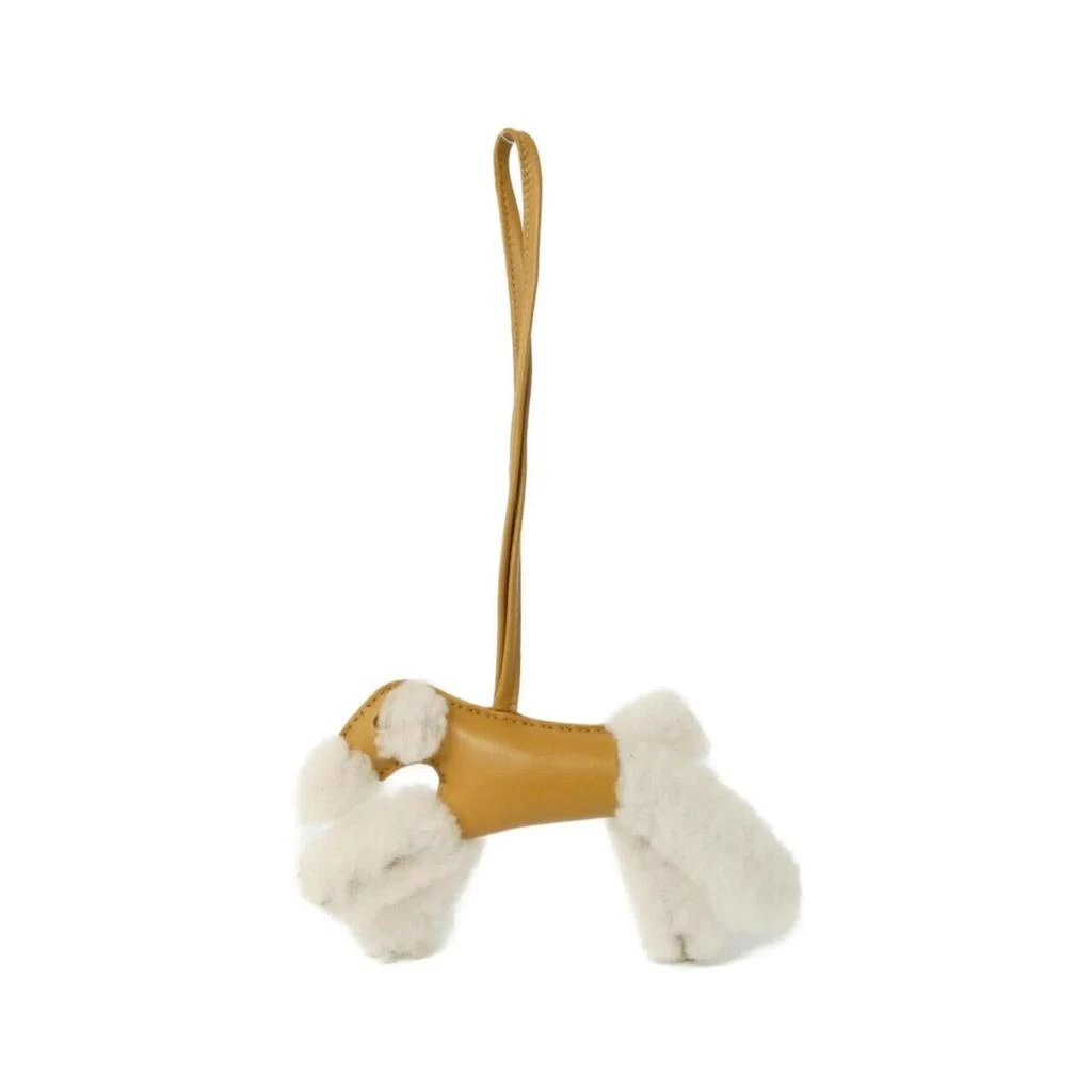 Hermes Ecru Agneau Milo Handbag Charm (Pre-Owned)