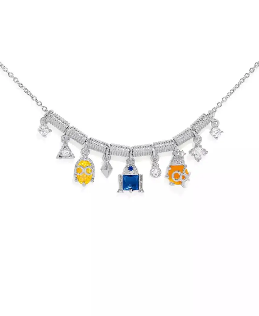 Girls Crew Star Wars Multi-Color Crystal Droids Charm Bracelet