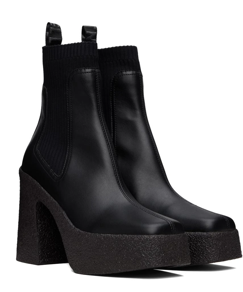 Stella McCartney Black Skyla Heeled Sock Chelsea Boots 4