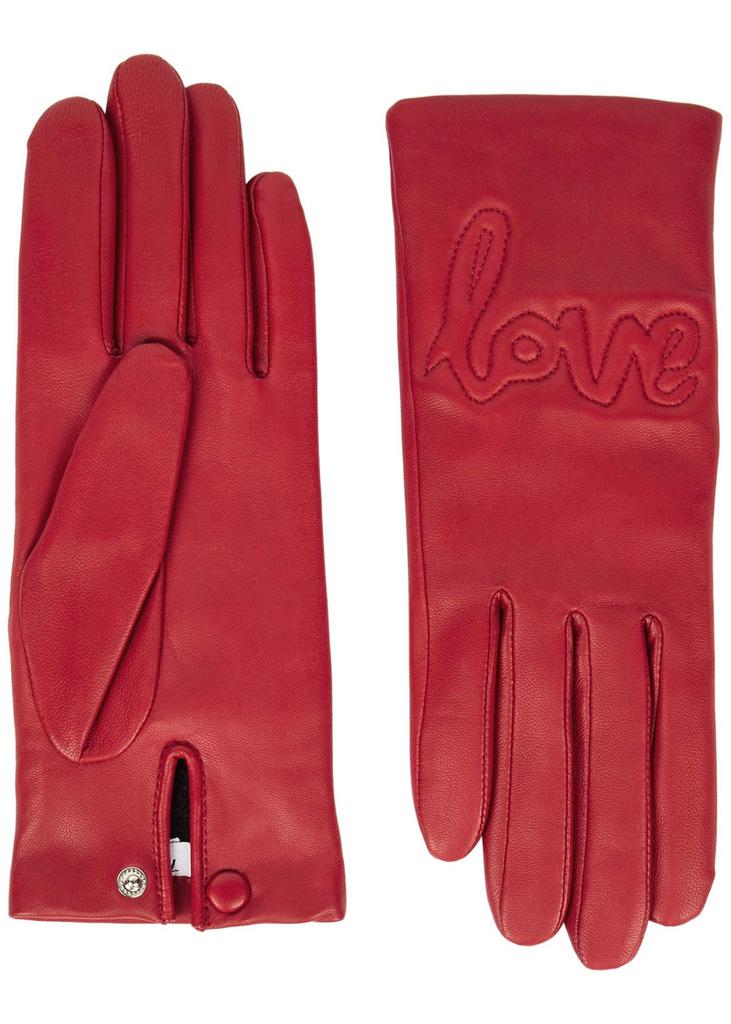 AGNELLE Moor Love leather gloves