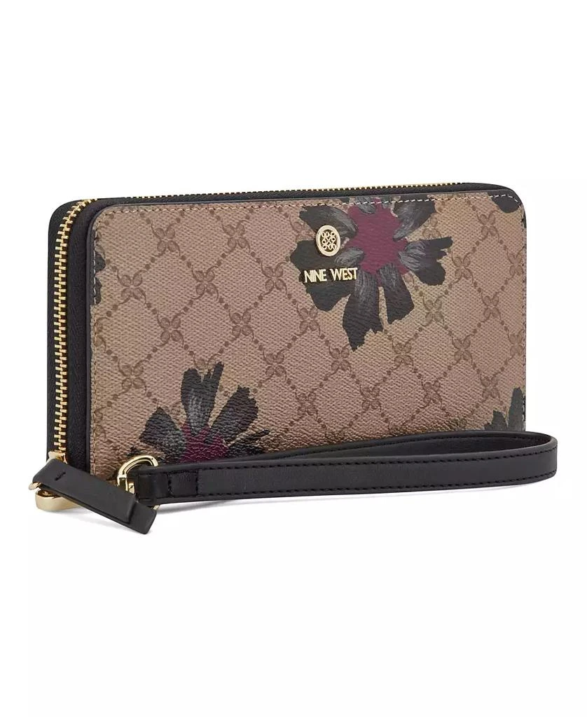 Nine West Lockup 9S Zip Around Wristlet 4