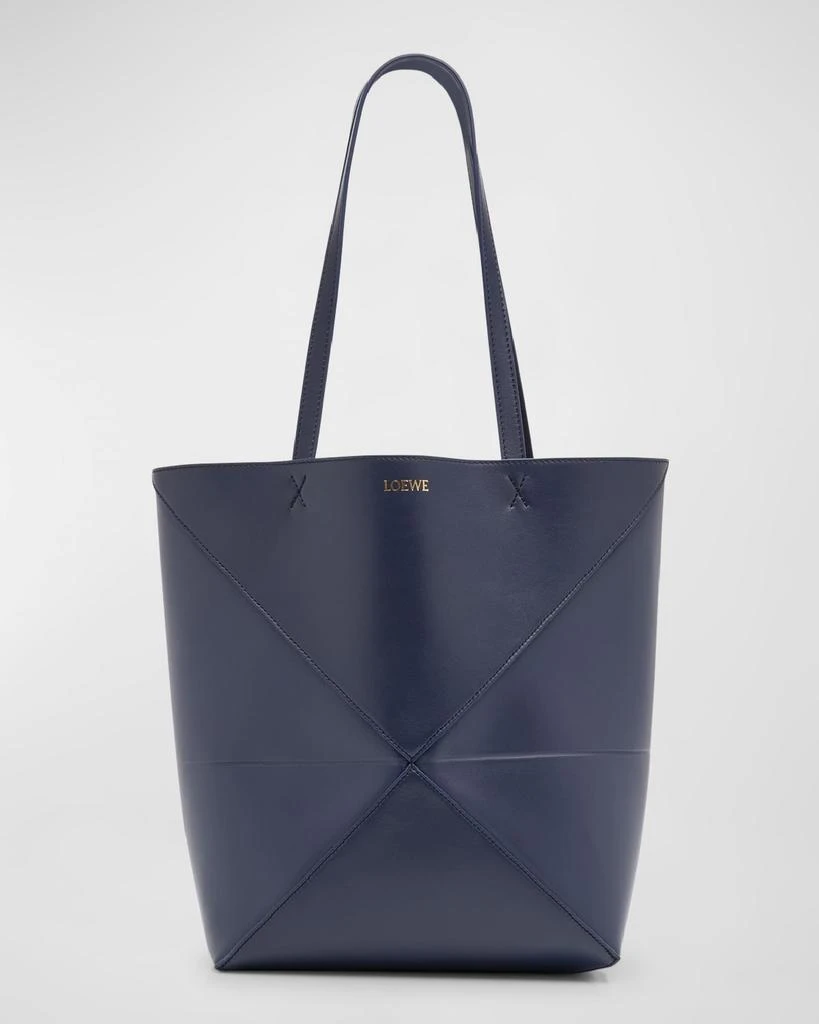 Loewe Puzzle Fold Medium Tote Bag in Shiny Leather 1