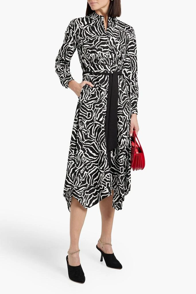 DIANE VON FURSTENBERG Andre printed cotton-blend poplin midi shirt dress 2