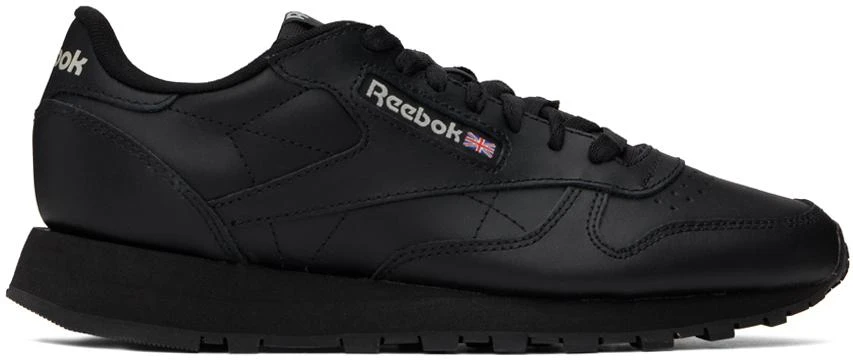 Reebok Classics Black Classic Leather Sneakers 1