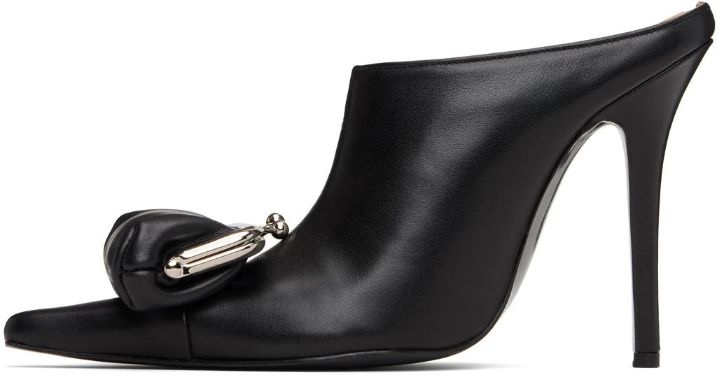 pushBUTTON Black Coin Purse Pointy Heels 3