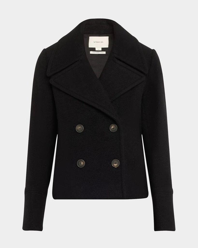 Vince Cropped Wool Peacoat 1
