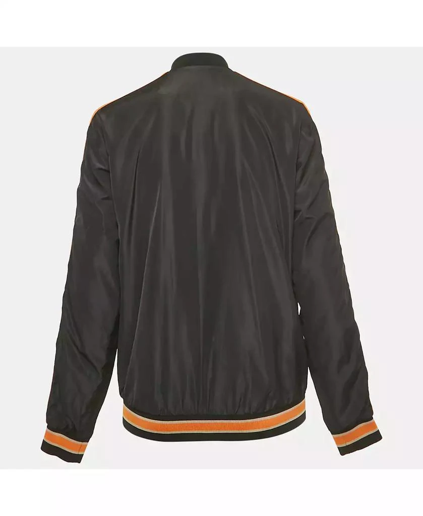 Pre-Owned Versace Women
s Jeans Black Side Stripe Synthetic Zip-Up Jacket 3