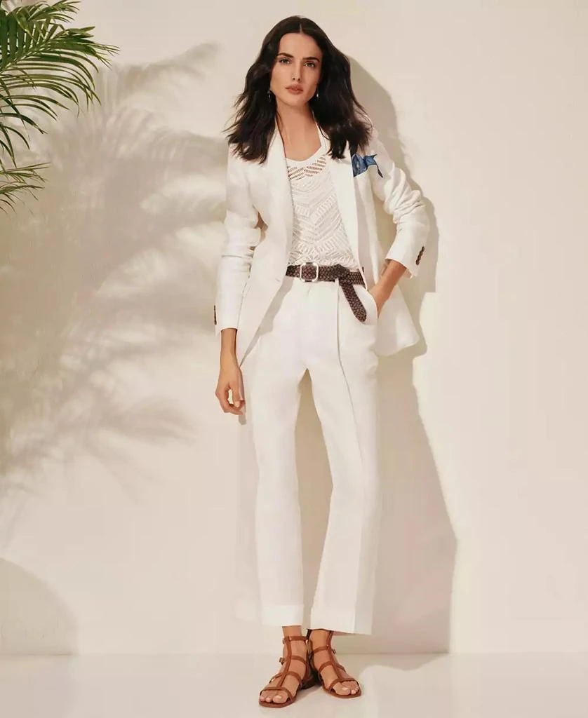 Ralph Lauren Women's Linen-Blend Twill Blazer 6
