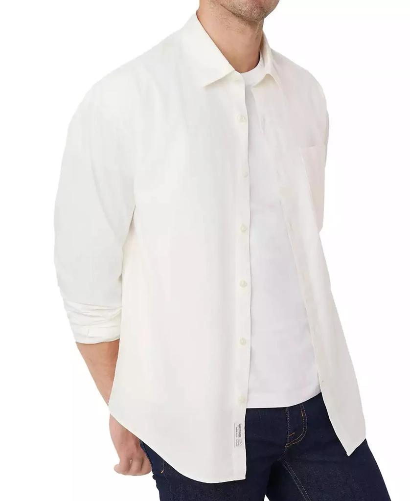 Frank And Oak Men's Loose-Fit Solid Button-Down Poplin Shirt 3
