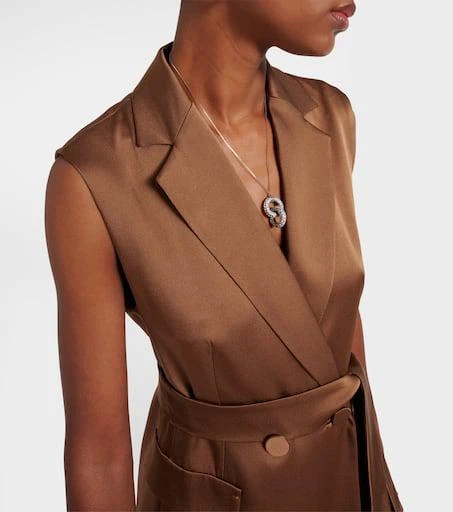 Max Mara Afgano belted satin jacket 4