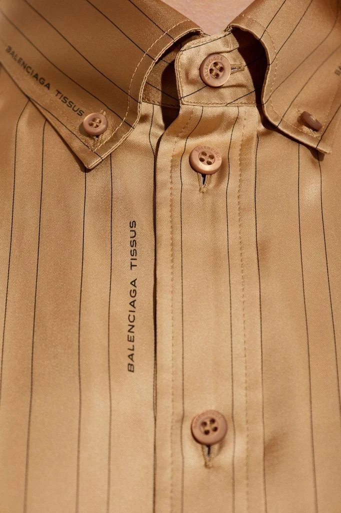 Balenciaga Balenciaga Logo Detailed Long-Sleeve Shirt 4