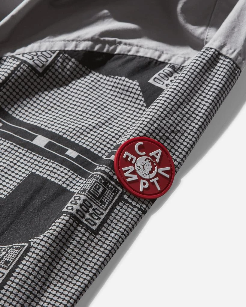Cav Empt Men's Overdye Grid Sleeve Big Shirt Grey 3