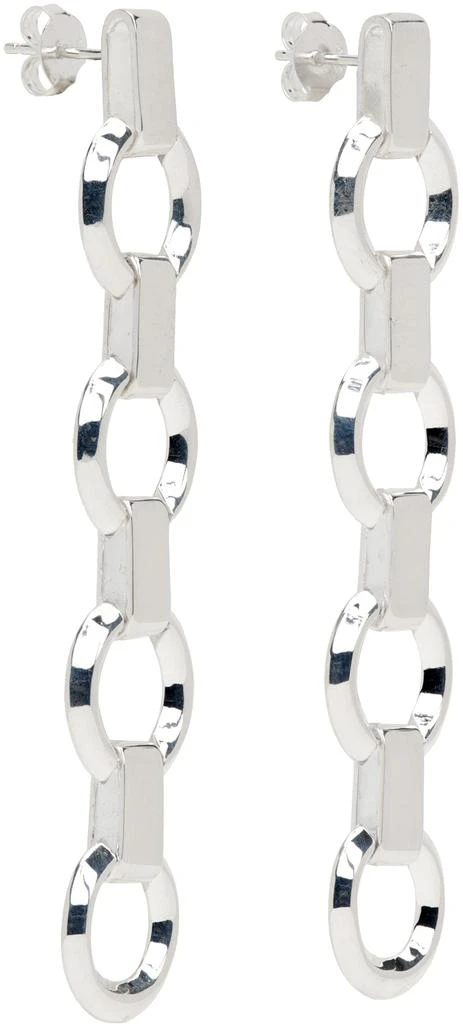 Stolen Girlfriends Club Silver Chandler Chain Earrings 2