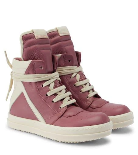 Rick Owens Geobasket leather sneakers 1