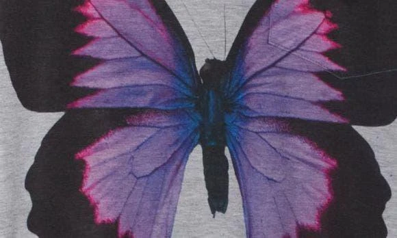 GO COUTURE Deep V-Neck Art Print T-Shirt 4