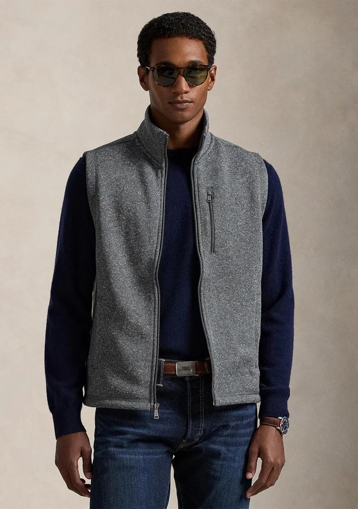 Ralph Lauren Brushed Fleece Mock Neck Vest