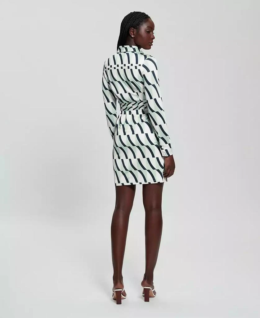 Guess Women's Zora Button-Front Long-Sleeve Dress - SAIL AWAY