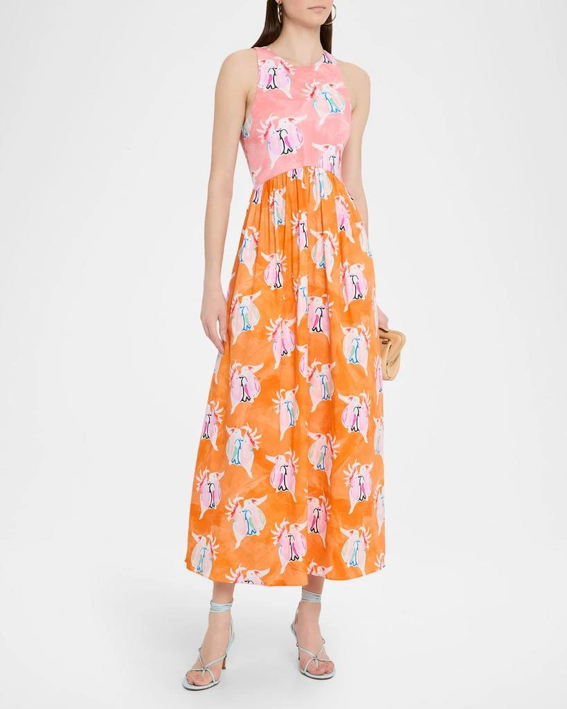 Rachel Antonoff Reese Sleeveless Two-Tone Maxi Dress 4